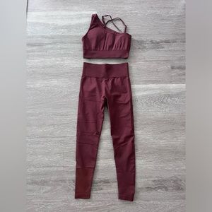 Maroon Workout Set
